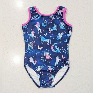 CELESTIAL Destira Gymnastics Dance Leotard CS Small Unicorn Moon Fairy Butterfly